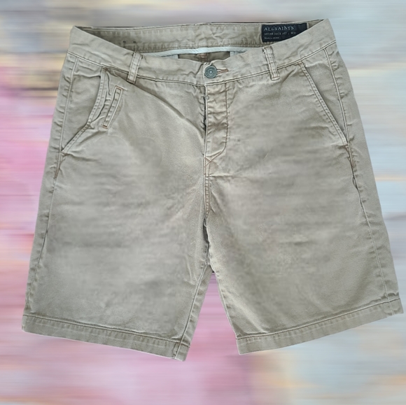 All Saints Other - All Saints Jeans Shorts Mitre Deck Fit Men's Size W33 in Khaki